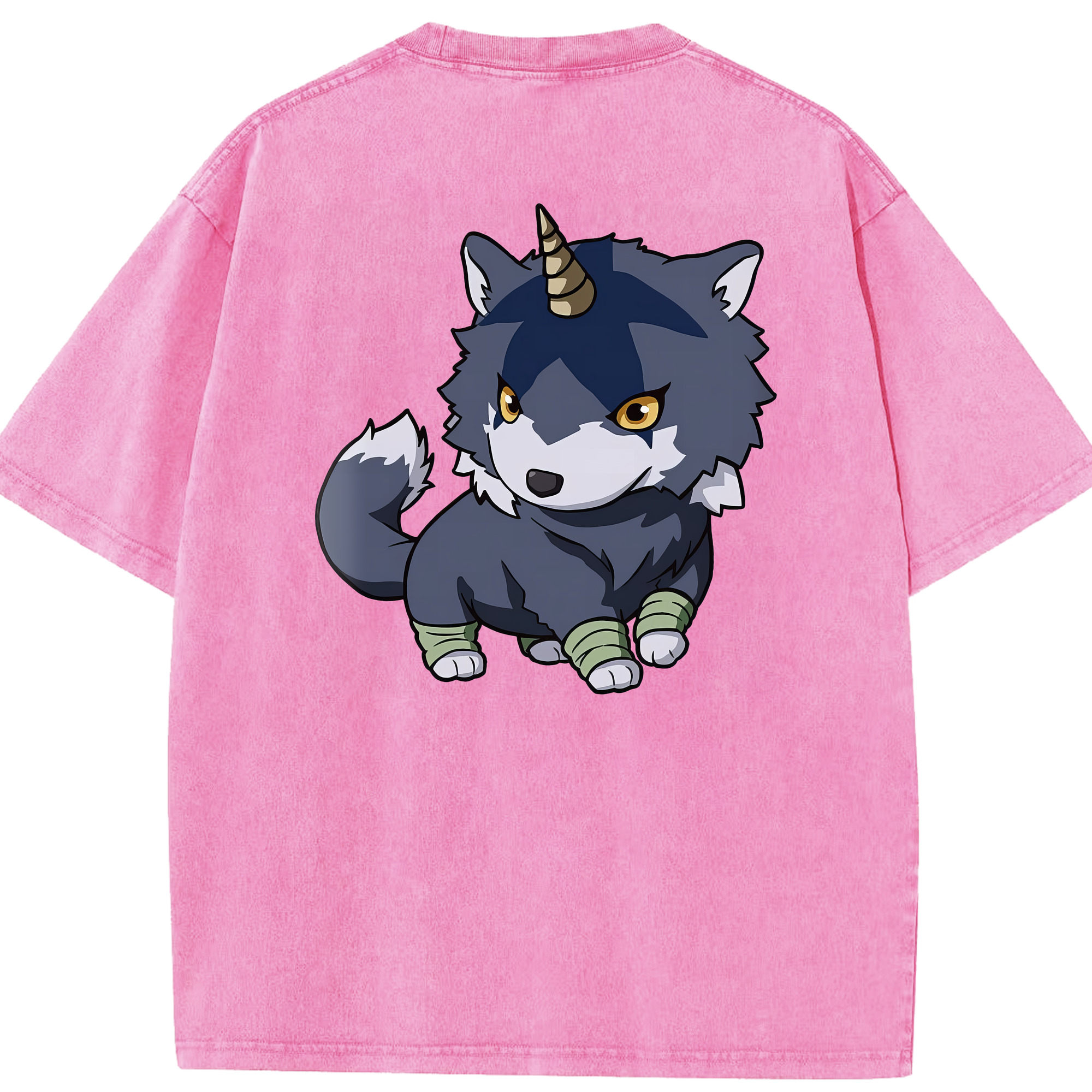 （画像用） 転スラ Regarding Reincarnated to Slime 綿100% ヴィンテージ風 半袖Tシャツ（背面プリント）